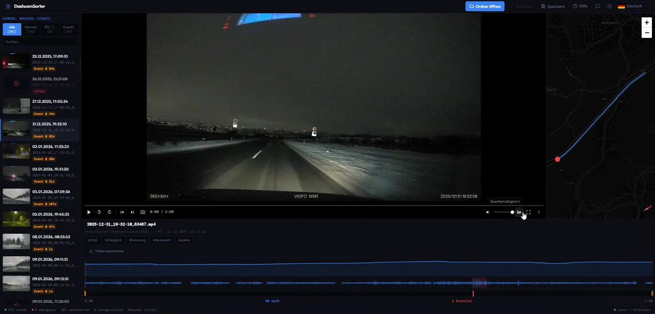 Dashcam Sorter